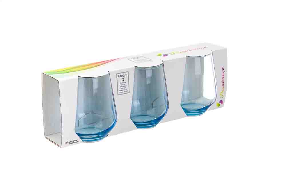 COPO ALLEGRA FB AZUL 43,5CL 6,8x11CM PACK 3                