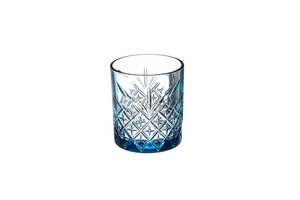COPO WHISKY TIMELESS FB AZUL 34,5CL 8,4x9,5CM PACK 4        