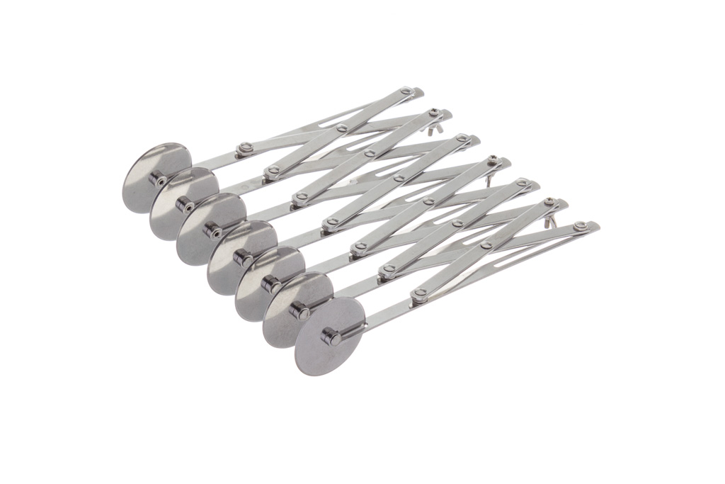 CORTA MASSA EXTENSVEL 7 LMINAS INOX 1-12CM 24,5CM         