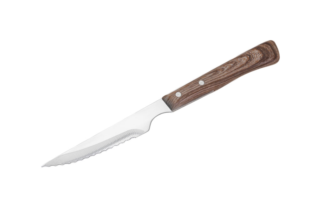 FACA BIFE INOX 420 C/CABO IMIT. MADEIRA                     