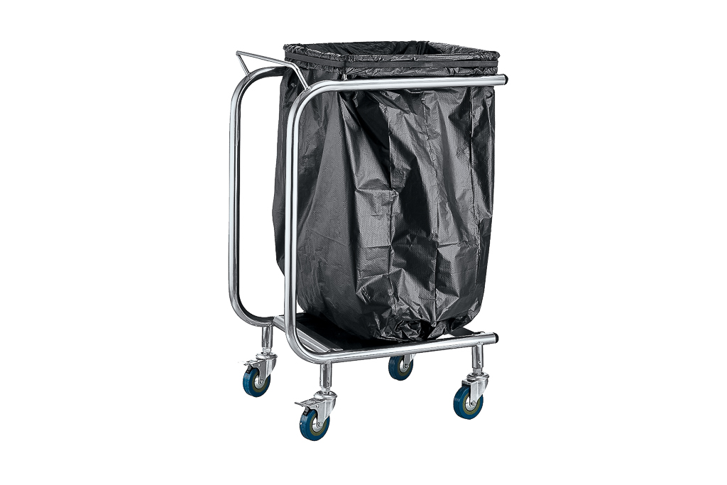 CARRO SUPORTE SACO LIXO 120LT 505X355X800MM                 