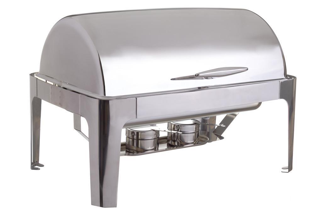 CHAFING DISH C/ TAMPA BASCULANTE INOX 9L 63,5x42,5x44CM     