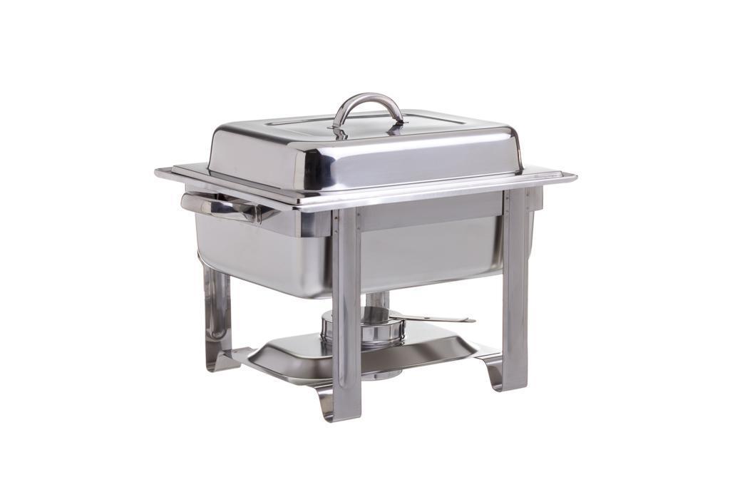 CHAFING DISH C/ TAMPA INOX 4L 43x29,5x31,5CM                