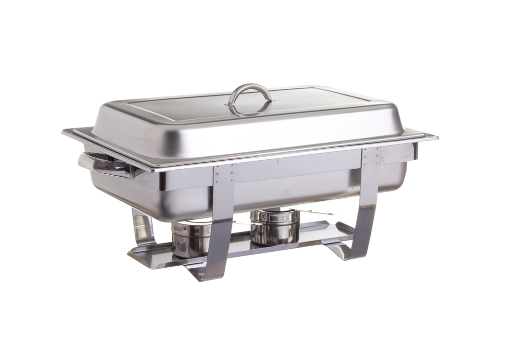 CHAFING DISH C/ SUPORTE RESIST�NCIA INOX 9L 56,5x36,5x31CM  