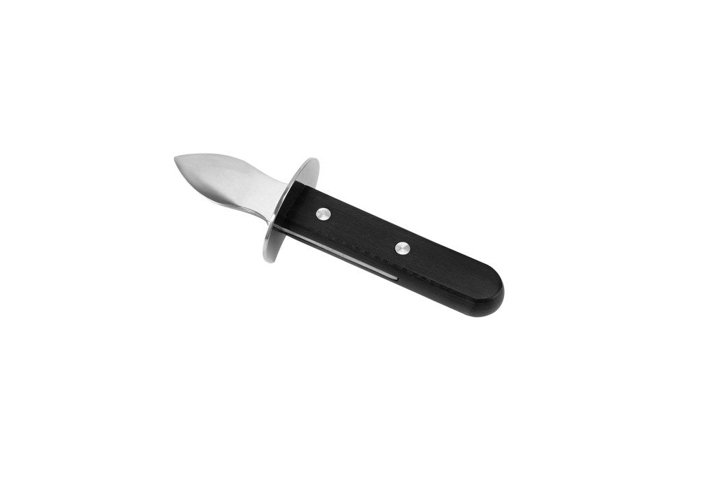 FACA OSTRAS INOX CB. PP PRETO 18CM LM. 6CM /150            