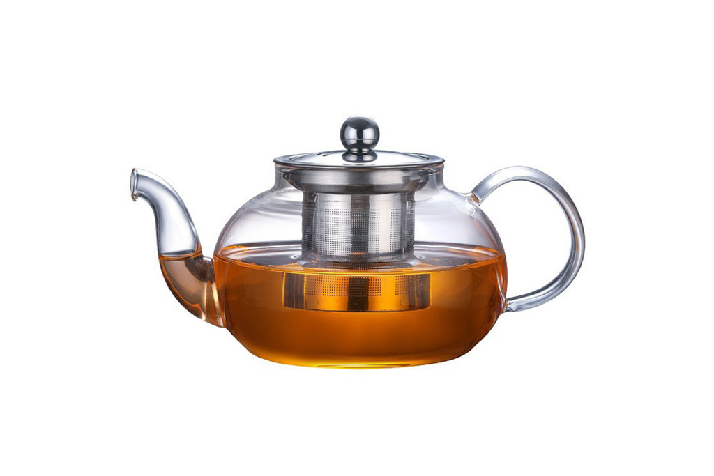 BULE VIDRO BOROSSILICATO C/ INFUSOR INOX 60CL 12x19x9CM /60