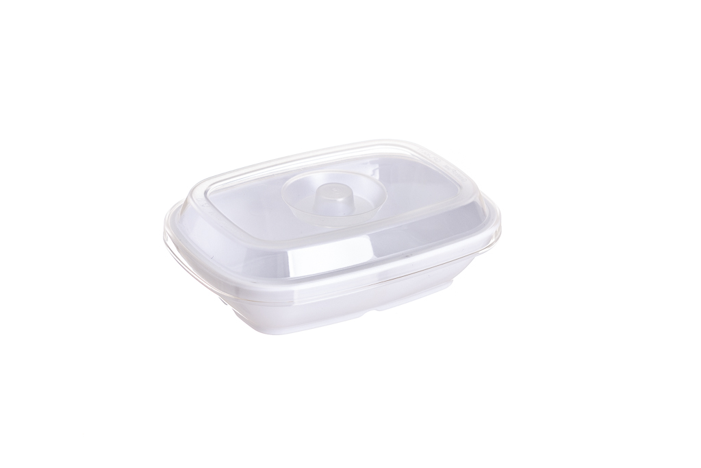 TAA RETANGULAR C/ TAMPA PC BRANCO / TRANSPARENTE                                                   