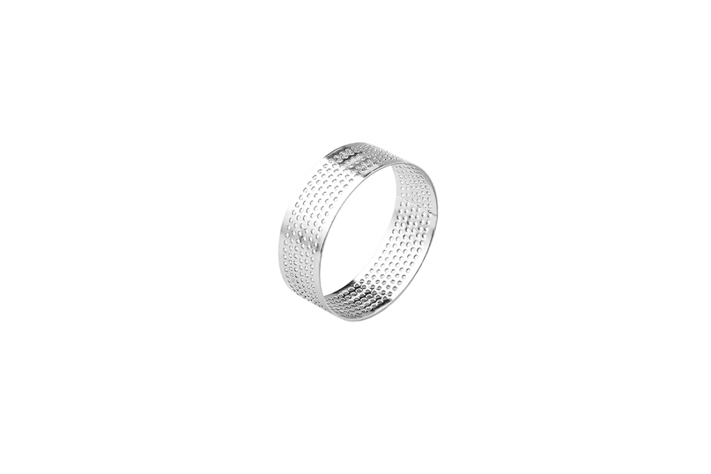ARO REDONDO PERFURADO INOX 8CMx2CM                         