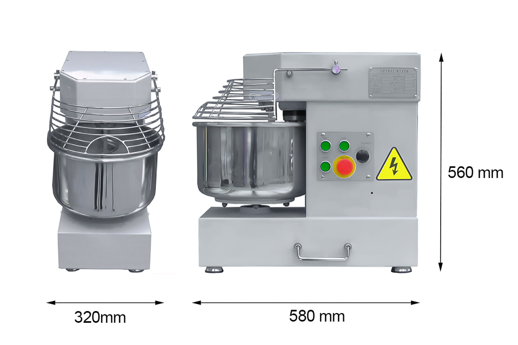 AMASSADEIRA 10L / 5KG  320x580x560MM 1,1KW                  