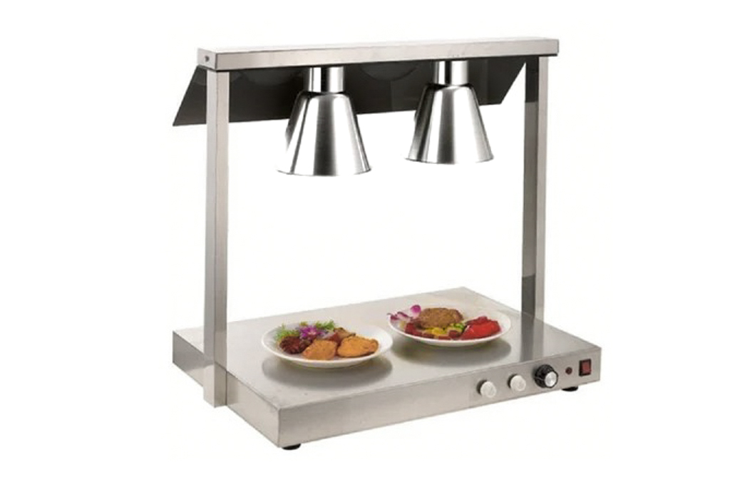 AQUECEDOR ALIMENTOS DUPLO C/ BASE INOX 750x500x700MM 0,55KW 