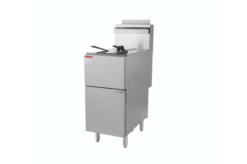 FRITADEIRA GAS 1 CUBA/2 CESTOS 18,5LT 397X777X1190MM        